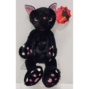 "Scratch" Tamiho Maita Naito Design Angry Black Cat With Claws Plush
